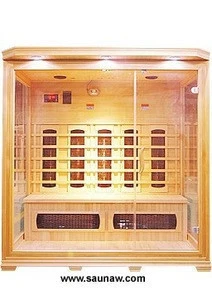 Red glass tube cryo sauna room
