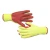 Import Red Polyester Liner Crinkle Dip Latex cotton work gloves Work mittens For Construction from China