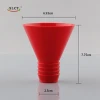 red tiny plastic threaded oil funnel