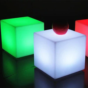 Remote control rgb table and chair led smart furniture from china supplier