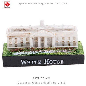Resin crafts 3D Model Souvenir Building   White House building Washington D.C. Gifts