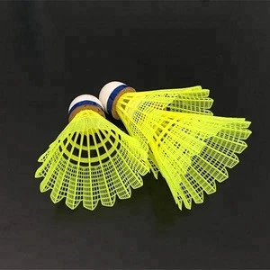 Retail wholesale Original genuine white yellow color Luwin 2000 competition Nylon badminton shuttlecock