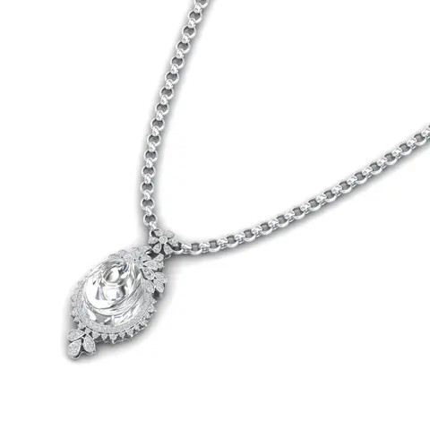 Buy Reyes 14k Gold Moissanite Charm Pendants Solid 26.08 Carat Lab ...