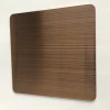 Rose gold Hairline stainless steel designer sheet for wall panels decorative
