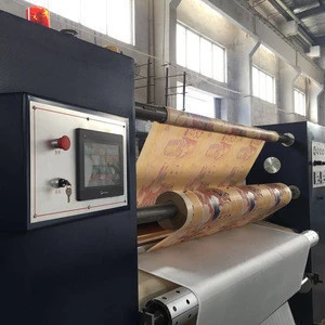 Rotary sublimation heat press printing machine with vacuum drum
