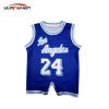 Round neck high quality breathable basketball jersey color and design dry fit baby basketball wear