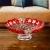 Import Round shape flower cheap colored glass bowls glass fruit bowl with handmade flower wholesale glass fruit bowl from China