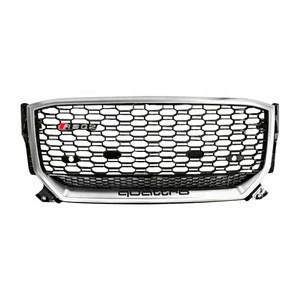 RSQ2 racing car grills ABS honeycomb front bumper grille for Audi Q2 front bumper grill RS frame quattro style 2013 2014 2015