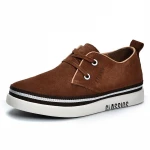 RTS Wholesale Increased Black Suede Sneakers for Men Casual Shoes Low Top Lace Up Classic Flat Shoe with spring autumn winter