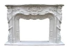 Sale China Cultured White Carrara Marble Fireplace price