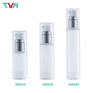 (SAMPLE) Airless Serum Bottle, Airless Cosmetic Pump Bottles, Airless Pump Bottle 15ml 30ml 50ml 100ml (AIRA Series)
