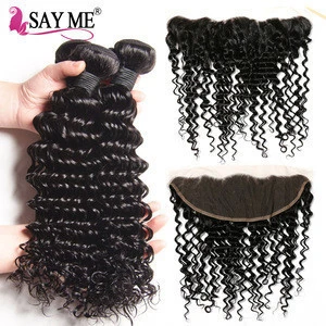 say me 3bundles + closures kinky curly double tape hair extensions brazilian kinky curly remy hair weave human hair kinky curly
