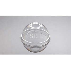 SC-12oz Disposable Transparent PET Cup with Lid / Cold Drink Beverage Cup / Take Out Plastic Cup