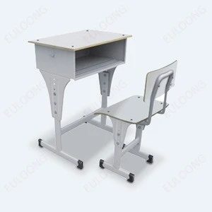 School Furniture Popular Used Single Student Desk and Chair in Modern Design with Low Price