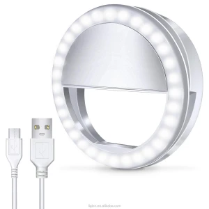 Selfie Ring Light with 36 LED Bulbs, Flash Lamp Clip Ring Lights Fill-in Lighting Portable SG04