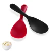 silicone kitchen accessories silicone rice ladle Solid Color Ladle Style Soup Spoon Flatware Kitchen Tools Accessories