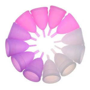 silicone reusable lady menstrual cups for girl
