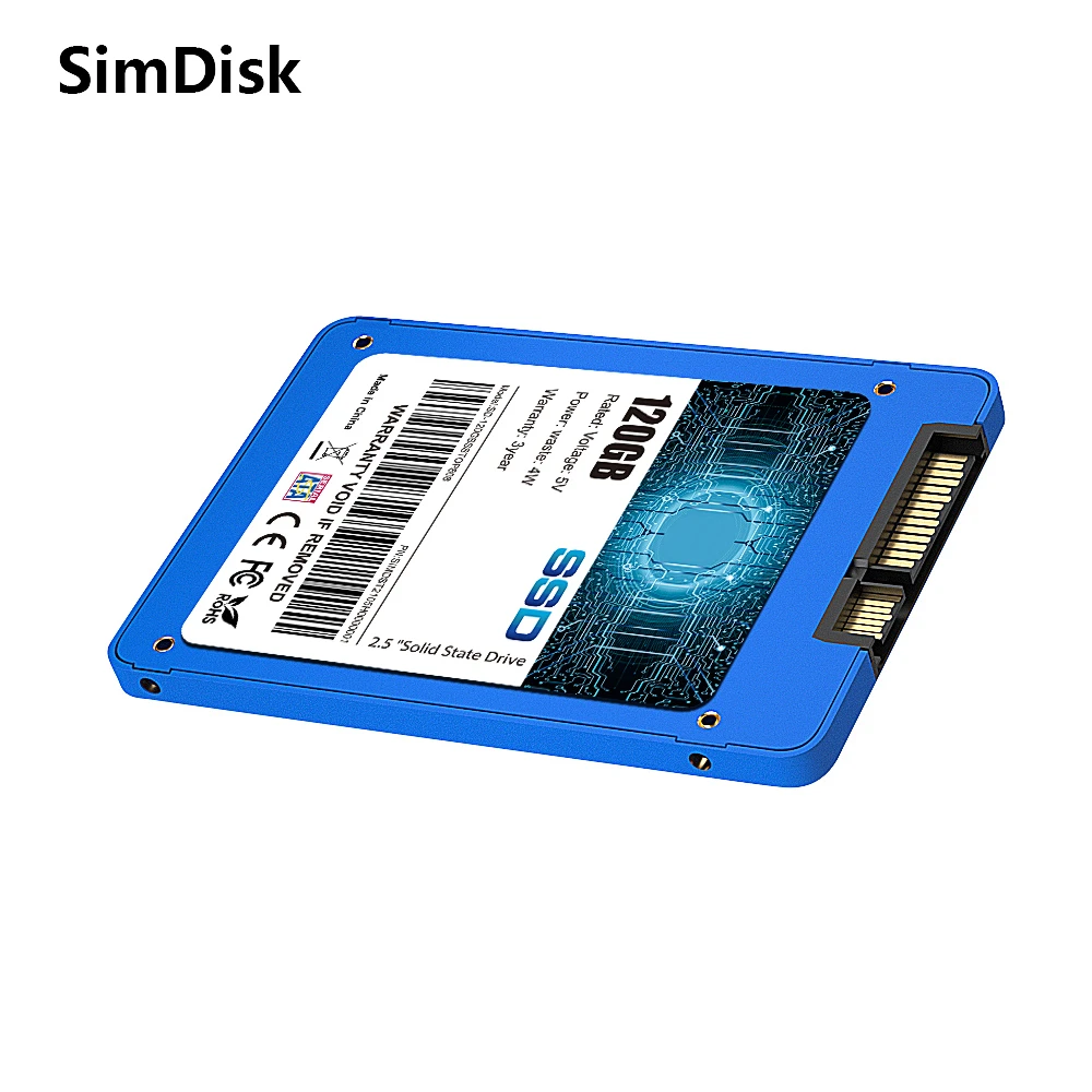 SimDisk 2.5" SATA III warranty 3 years Internal Solid State Drive