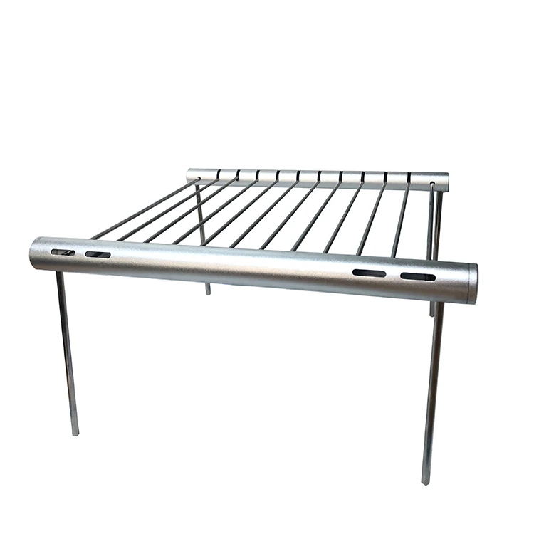 Simple Easy Carrying Stainless Steel Portable Camping Folding Porket Tube BBQ Grill