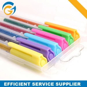 Six Colored Highlight Pen Glitter Gel Pen