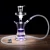 Import Small russian style glass hookah with led glass water pipe hookah vaporizer shisha from China