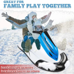 Snow Ski Toys Inflatable snow Tube Inflatable folding portable Snow Sled for Kids and Adults