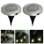 Import Solar Powered Ground Lights, 3 LED Solar Path Lights Outdoor Waterproof Garden Lighting from China