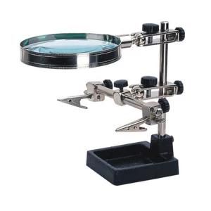 Soldering iron welding machine a magnifying glass Third Hand Soldering Iron Stand Helping Clamp Vise Clip Tool Magnifying Glass