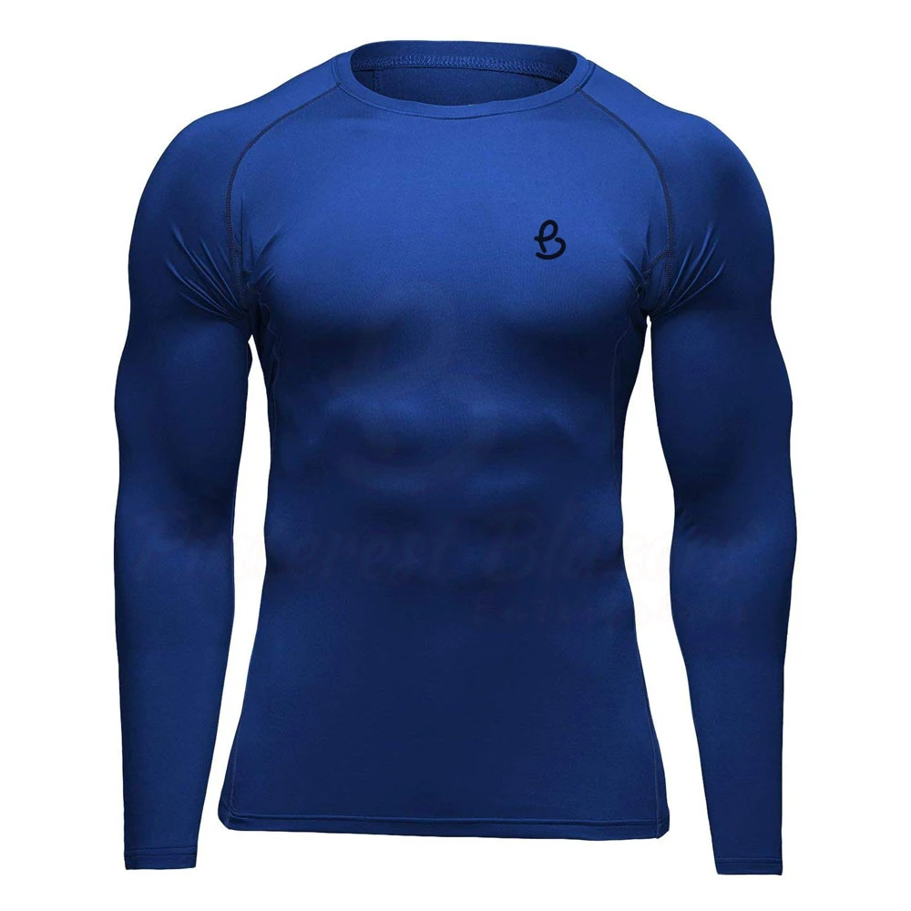 Solid Color Quick Dry Compression Shirt / Custom High Performance Seamless Compression Shirt