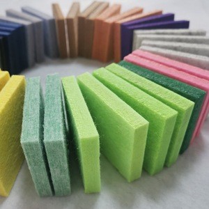 sound absorption coefficient acoustic materials acoustic fabric  pet sound proof foam for wall soundproof panel