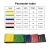 Import sports accessories 5pcs normal color fitness band exercise resistance band for gym from China