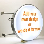 Square or Round Shape Aluminum Frame Vacuum Forming Light Box Double Sided Outdoor LED Advertising Sign for store