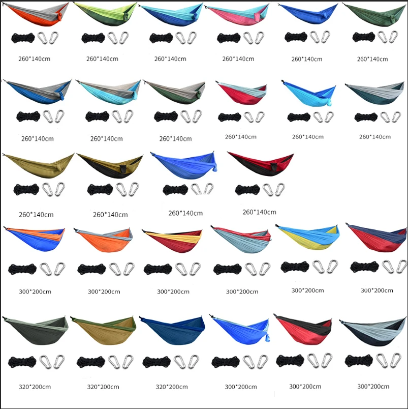 SS-074 high quality custom factory directly sales camping parachute hammock cheap price outdoor camp hammock