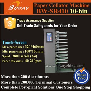 ST410 10-bin Touch Screen Ten Stacks Paper Collating Post-press Equipment