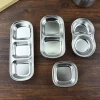 Stainless steel  hot pot seasoning plate Japanese and Korean flavor dish plate Flavor dish for home and restaurant use