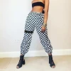 Streetwear Supplier Street Wear Women Checker Jogger Pants