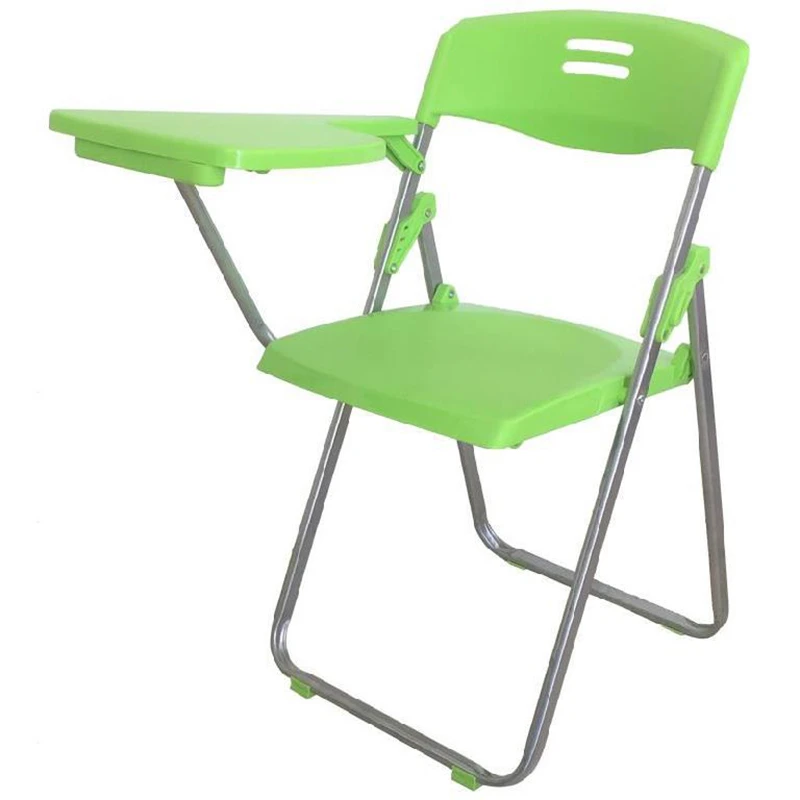 student chair with armrest Low Price Training Room Use Student Training Chair With Writing Pad