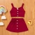 Import Summer Hot Selling Fashion Clothes Kids Clothes Girls Baby Girl Clothes Sets 2 Pcs Set Solid Sleeveless Tops+Short Skirt 0-6Y from China