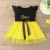 Import Summer Kids Clothes 1 Year Baby Yellow  Organic Cotton Wear Sleeveless Little Infant Girl Dresses Summer Casual Girls Dress from China