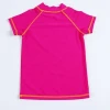 sun protection custom printed shorts sleeve rash guard for children