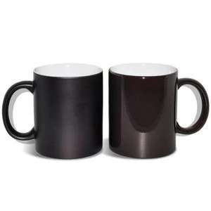 SUNMETA China factory color change cup sublimation ceramic magic mug for sublimation
