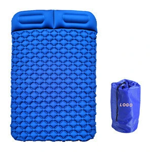 Sunshine TPU material 2 person Outdoor bubble Camp mattress, Double Self-Inflating Sleeping Mat pad mat with Inflatable Pillow