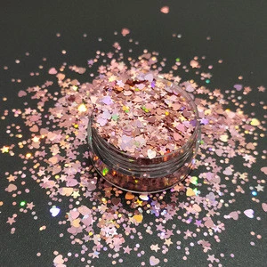 Super Popular PET Eco-friendly feature Multi mix glitter for Hair  Nail Art Leather crafts