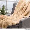 Super Soft Faux Fur Throw with Double Plush Blanket FAUX-FUR THROW