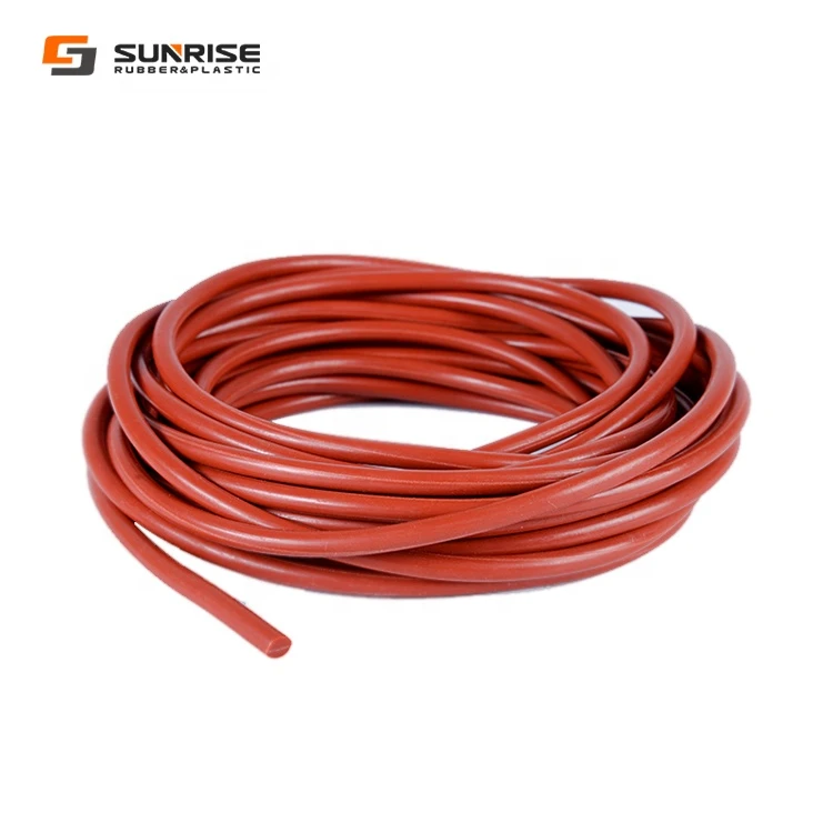 Suppliers full size available extruded Cylindrical solid  silicone rubber Cords rods bar