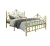 Import Support Custom Pattern Bed Frame Metal Double Latest Design Double Decker Metal Bed from China