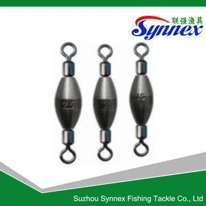 synnex rolling fishing swivel with barrel brass weight