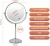 Import Table Top Free Standing 8 Inch Double Sided Battery Powered Vanity Makeup Mirror With Lights from China