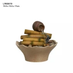 Tabletop indoor resin craft bamboo water fountain