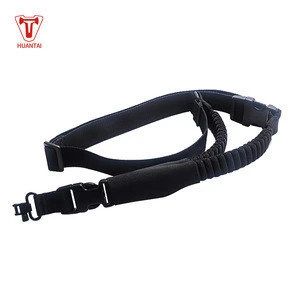 Tactical 2 Two Points Gun Sling Adjustable Strap Bungee with QD Buckles &amp; Shoulder Protecter for Hunting Airsoft